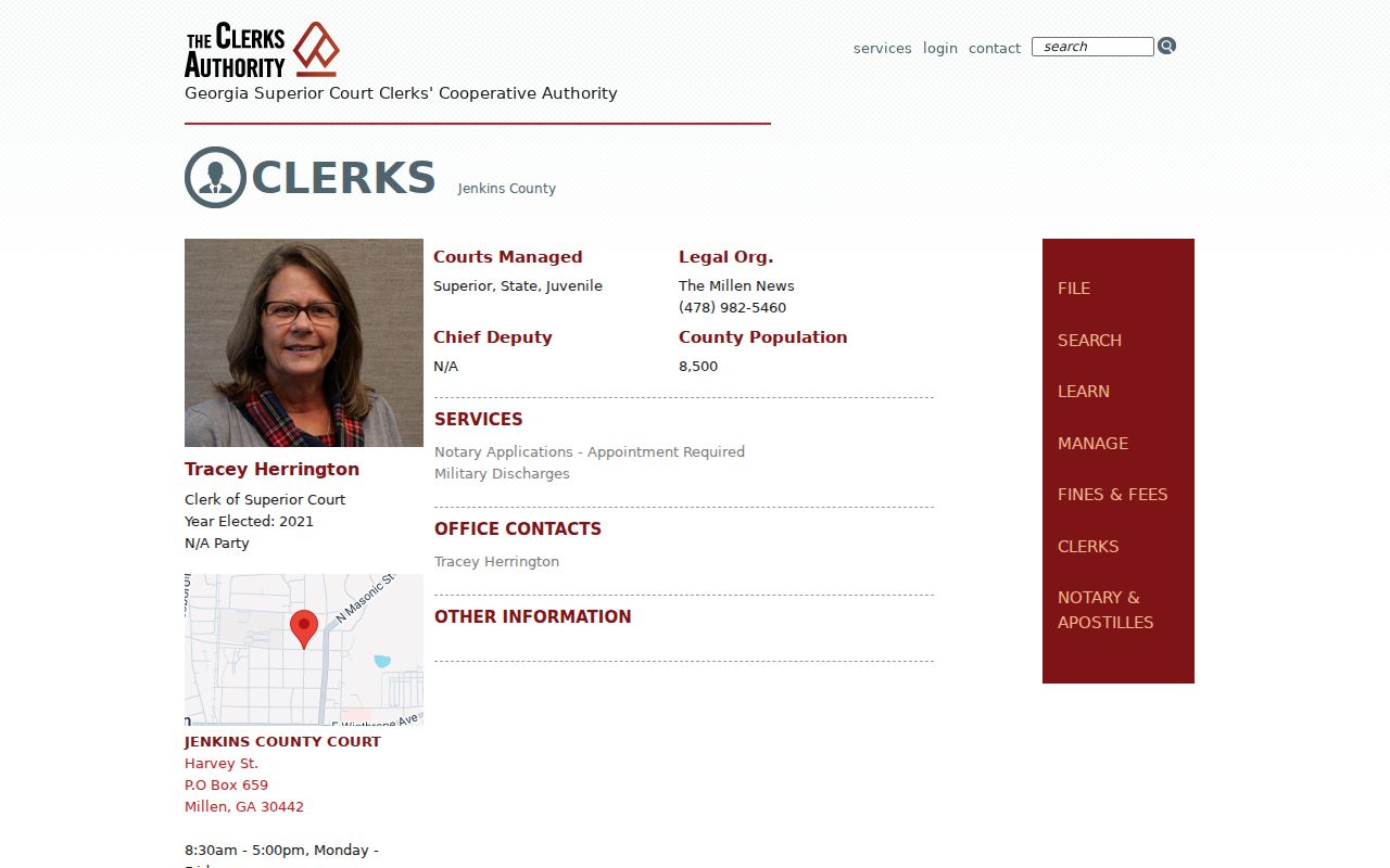 Jenkins County Sheriff and Jail warrant lookup contacts