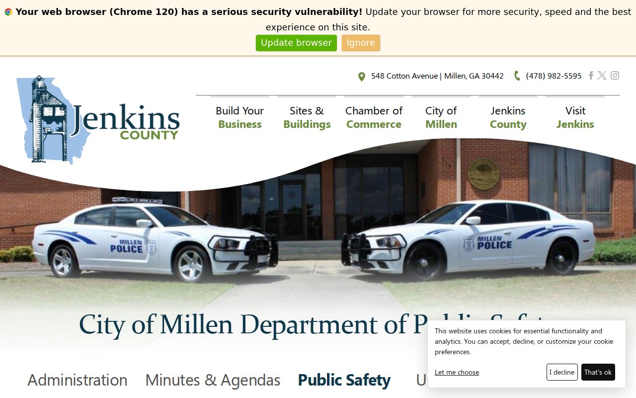 Millen warrant search police and municipal court instructions